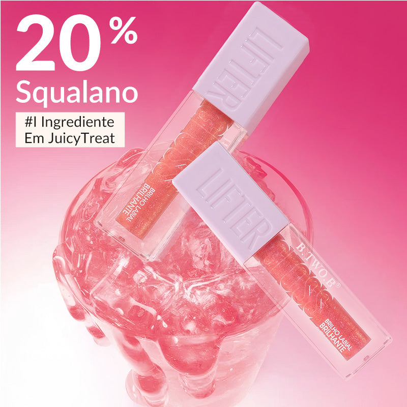BTB Gloss Labial 3D Volume e Brilho com Ácido Hialurônico Hidratação Duradoura  - 8g