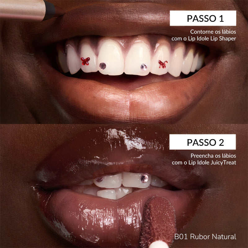 BTB Gloss Labial 3D Volume e Brilho com Ácido Hialurônico Hidratação Duradoura  - 8g