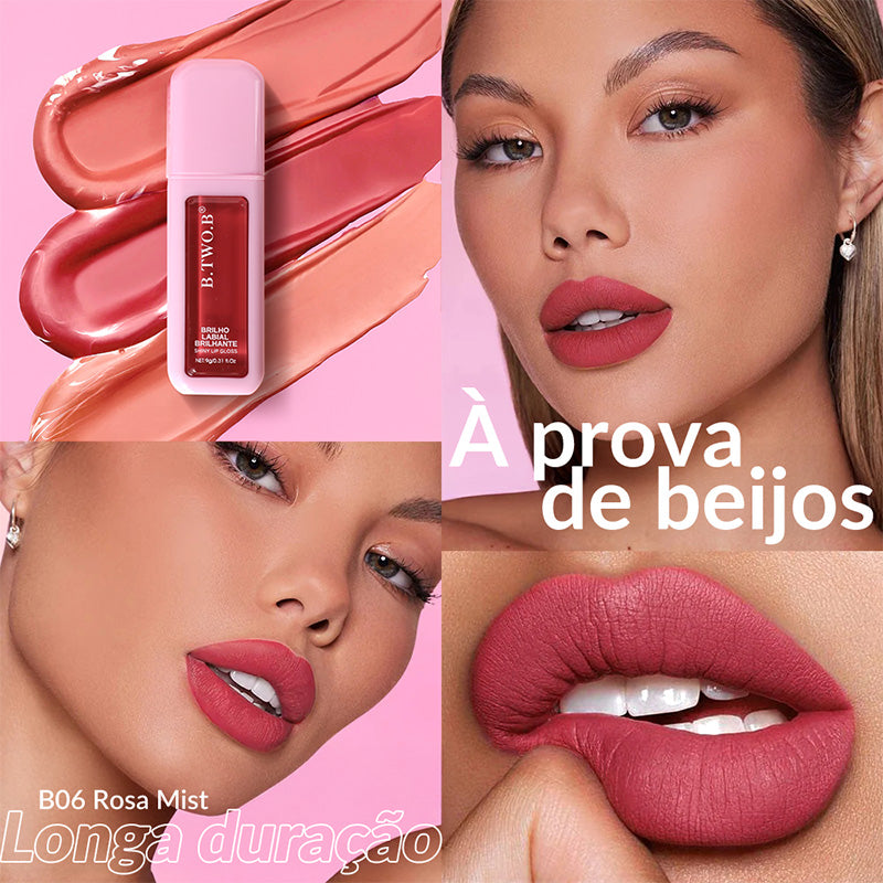 BTB Gloss Labial Choco Kiss Textura Aveludada e Cor Deliciosa Brilhante - 9g