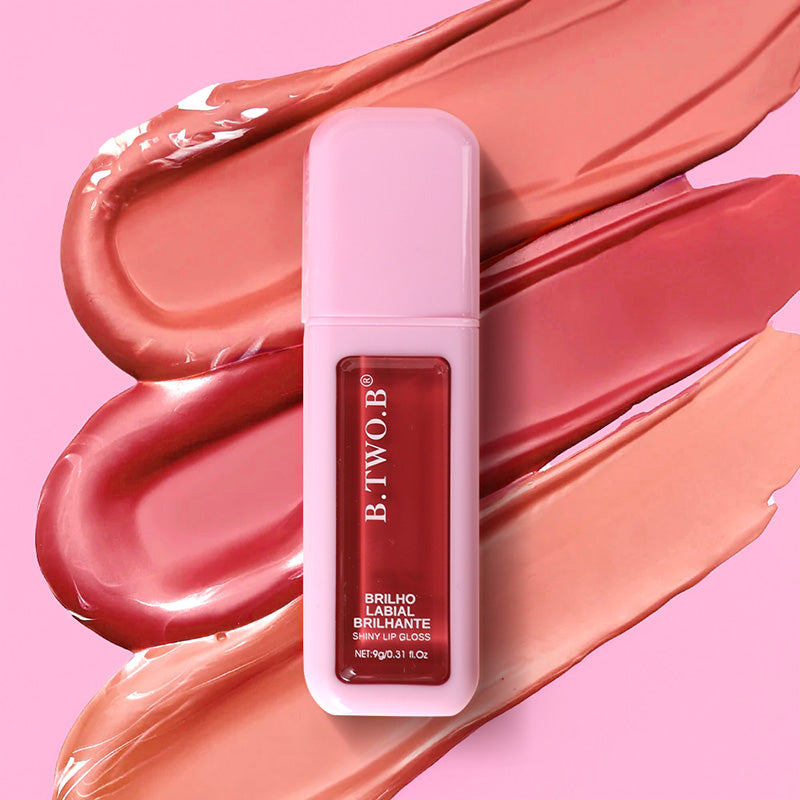 BTB Gloss Labial Choco Kiss Textura Aveludada e Cor Deliciosa Brilhante - 9g