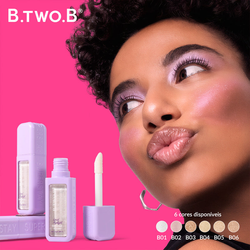 BTB Highlighter Líquido Acabamento Metálico e Toque Perolado - 11g