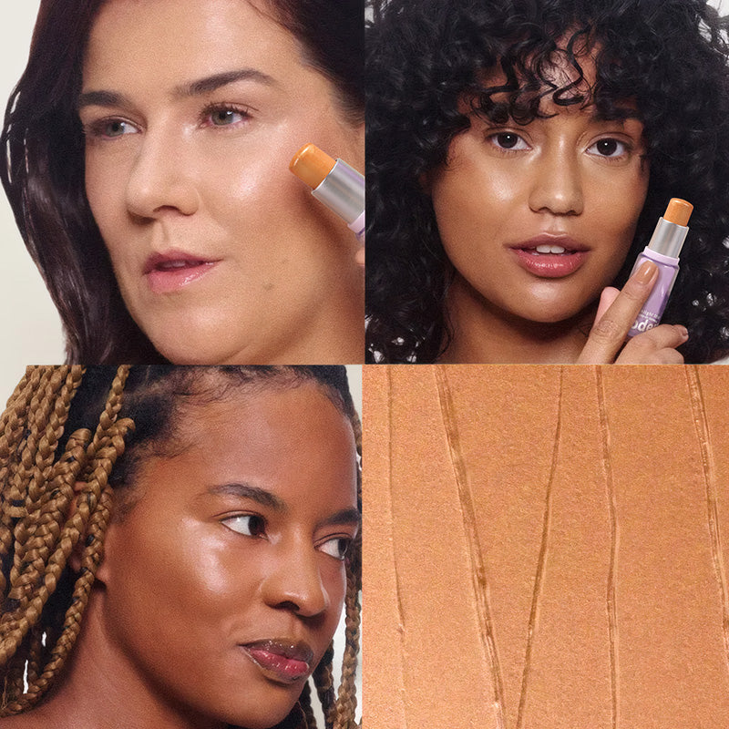 BTB Bastão Iluminador "Brilho de Sereia" – Glow Holográfico, Toque Mágico, Pele Radiante