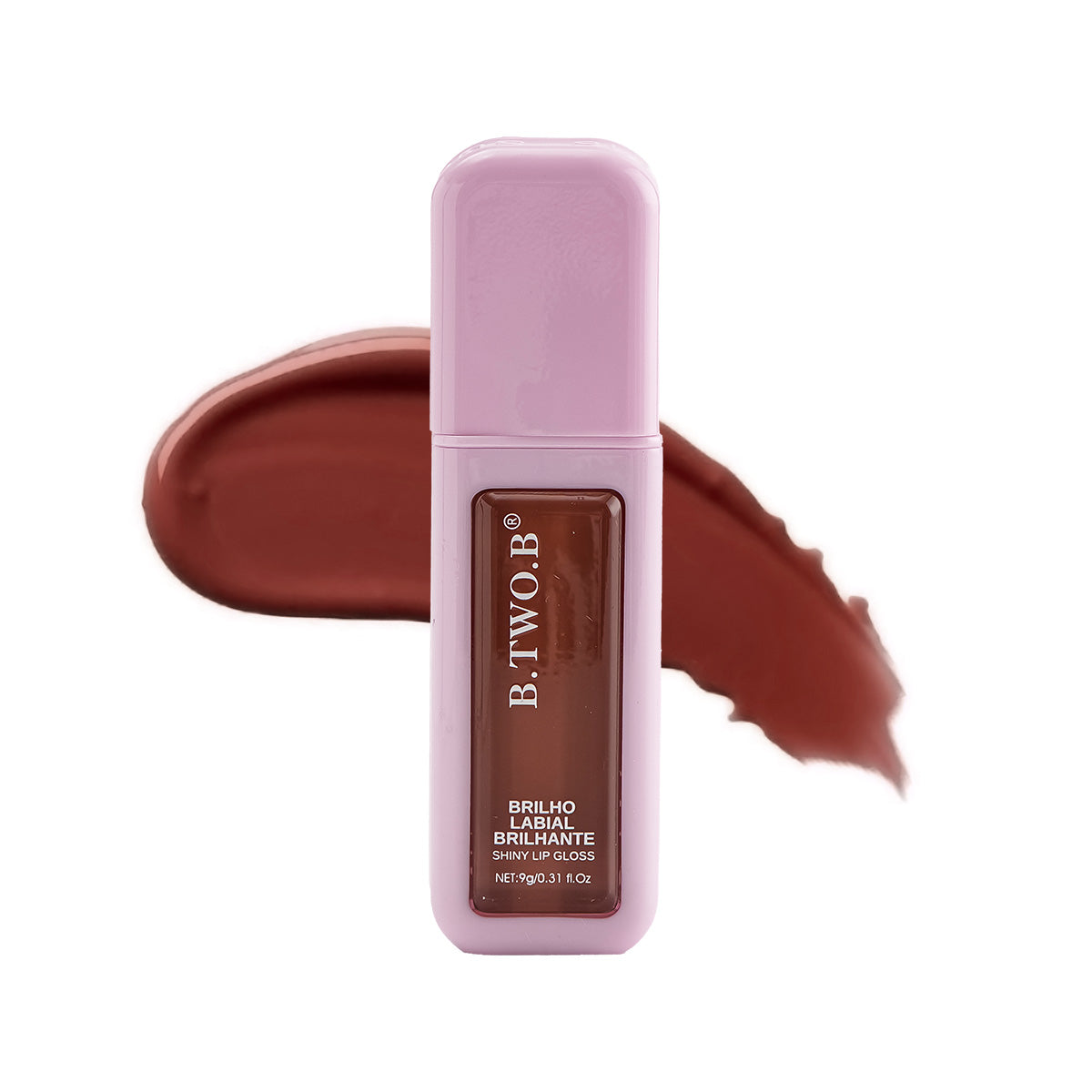 BTB Gloss Labial Choco Kiss Textura Aveludada e Cor Deliciosa Brilhante - 9g