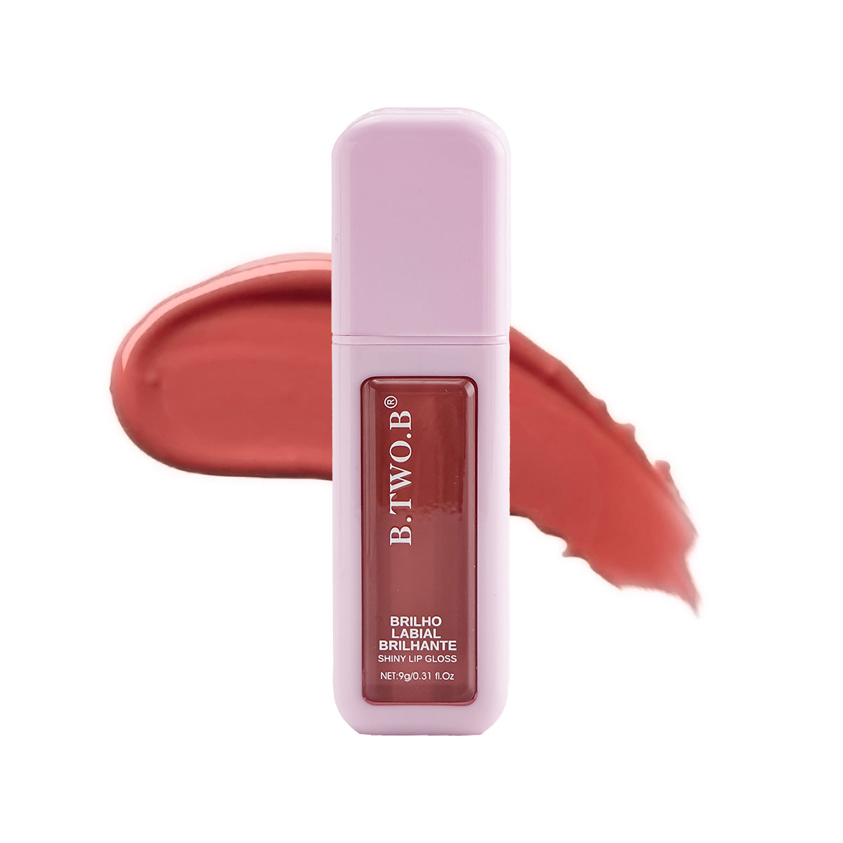 BTB Gloss Labial Choco Kiss Textura Aveludada e Cor Deliciosa Brilhante - 9g
